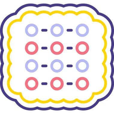 Gıda Web ikonu vektör illüstrasyonu