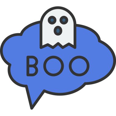 hayalet simgesi vektör illüstrasyonu