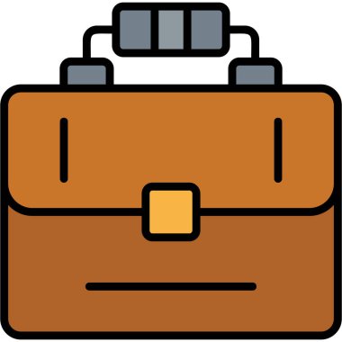 Çanta. Web simgesi basit illüstrasyon