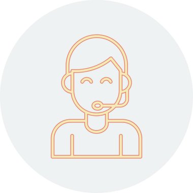 avatar erkek kullanıcı simgesi ana hat biçiminde