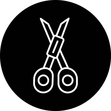 vektör makas simgesi çizimi