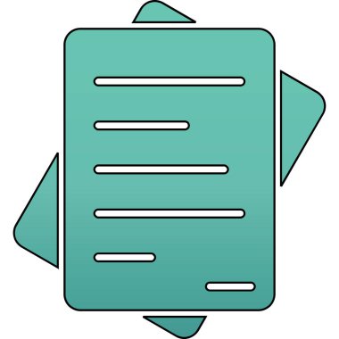 Dosya. Web simgesi basit illüstrasyon