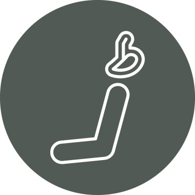 Tek bir simgenin vektör illüstrasyonu