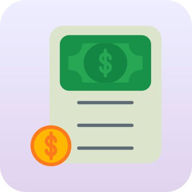 Para için. Web simgesi basit illüstrasyon