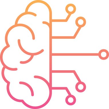 Yapay zeka. Basit illüstrasyon