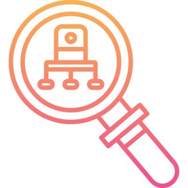 search icon. simple illustration of magnifying glass vector icons for web