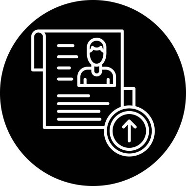 Belgesi olan bir adamın vektör illüstrasyonu