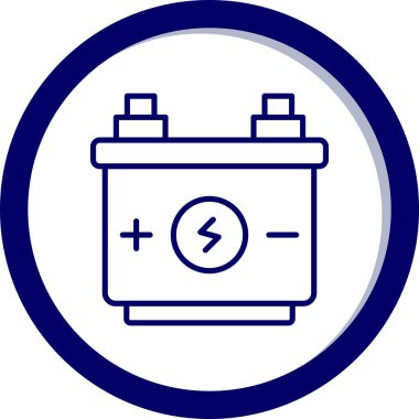 Pil. Web simgesi basit illüstrasyon