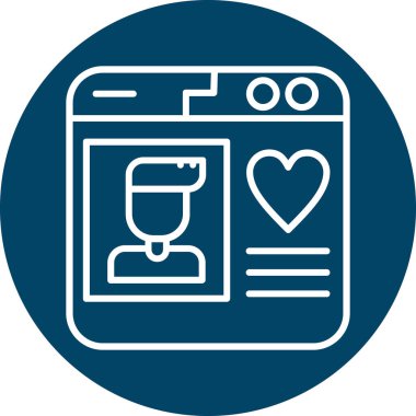 Modern kahve ikonunun vektör illüstrasyonu