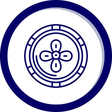 Güzel bir çiçeğin vektör çizimi