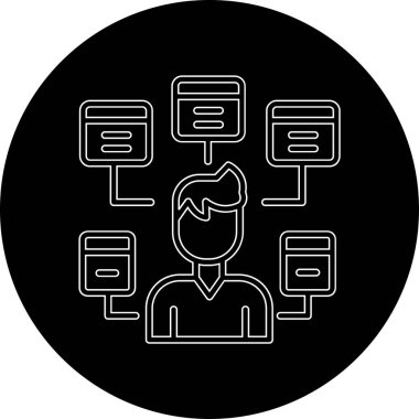 seo modern simgesinin vektör illüstrasyonu