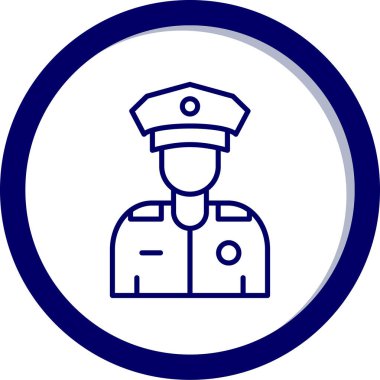 polis simgesi vektör illüstrasyonu