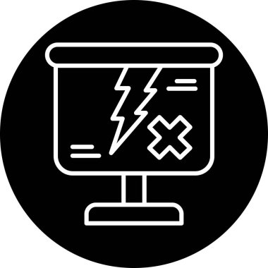 bilgisayar ve pil simgesi, vektör illüstrasyonu