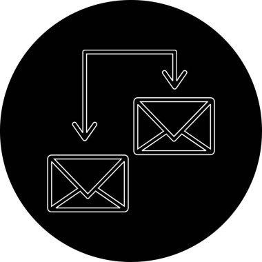 E- posta simgesinin vektör illüstrasyonu