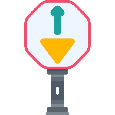 Trafik ışıkları renkli vektör simgesi