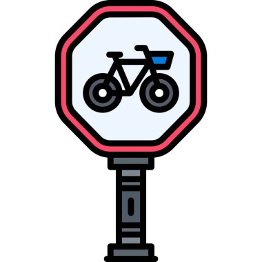 Bisiklet. Web simgesi basit illüstrasyon