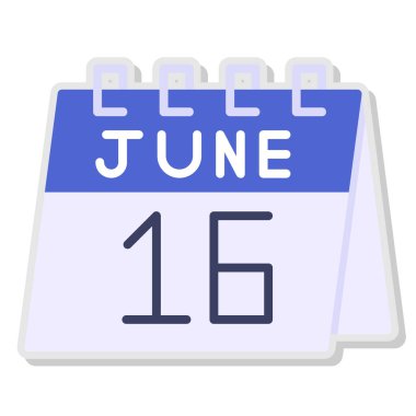 Takvim simgesi. Düz dizayn. vektör illüstrasyonu.