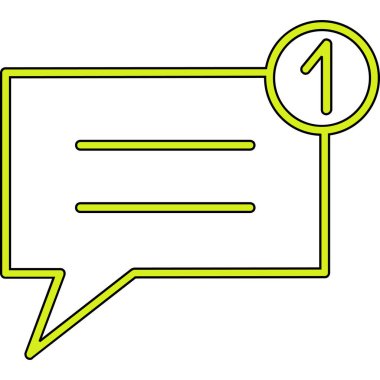 Sohbet simgesi vektör illüstrasyonu