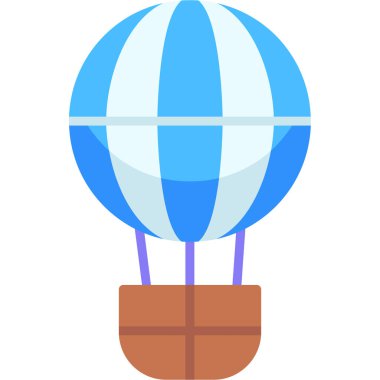 hava balonu seyahat simgesi