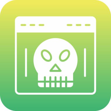 kafatası simgesi dijital illüstrasyon