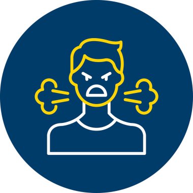 Yüz ifadesi olan bir çocuk. vektör illüstrasyonu