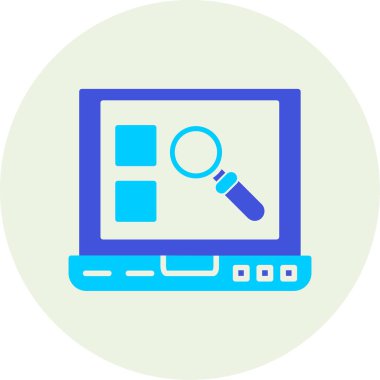 Web tasarımı ve geliştirme renkli vektör simgesi.