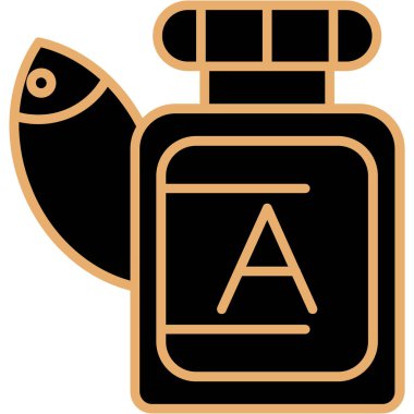 Kahve şişesi doldurulmuş bir ikon içer - taslak biçiminde