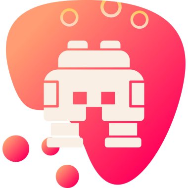 Robot simgesinin vektör illüstrasyonu