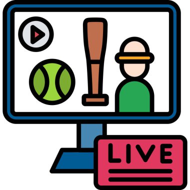 tam biçimli canlı spor oyuncusu simgesi