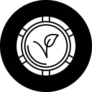 Bitki simgesinin vektör illüstrasyonu