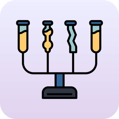 test tüp vektör simgesi