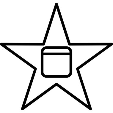 yıldız simgesi vektör illüstrasyonu