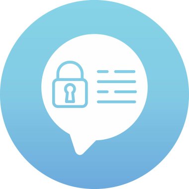 Kilit simgesinin vektör illüstrasyonu