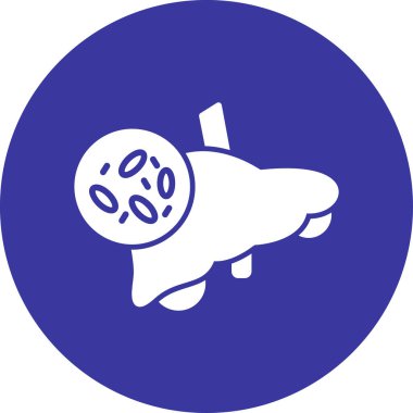 Şirin bir çizgi film simgesinin vektör çizimi