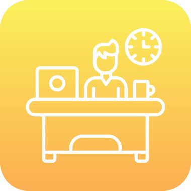 Masa simgesi, vektör illüstrasyonu