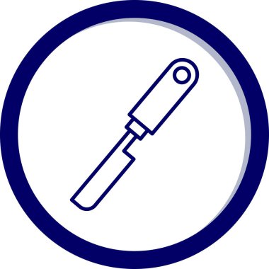 Tornavida. Web simgesi basit tasarım