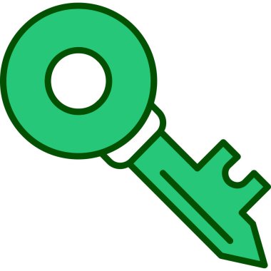 Anahtar. Web simgesi basit illüstrasyon