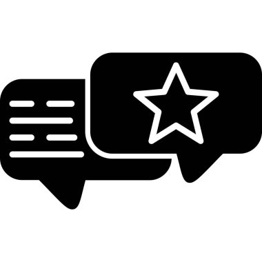 Yıldız sembollü konuşma balonu