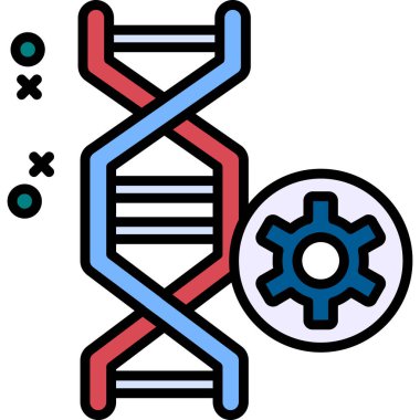 DNA. Web simgesi basit tasarım
