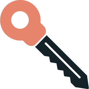 Anahtar. Web simgesi basit illüstrasyon