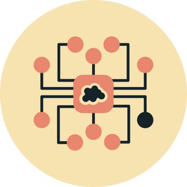 Modern b 'nin vektör illüstrasyonu beynin ikonundan yoksun