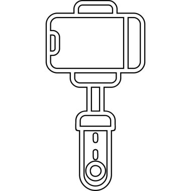 Kamera flaş simgesi, anahat stili