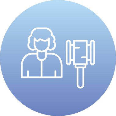 Kadın simgesinin vektör illüstrasyonu