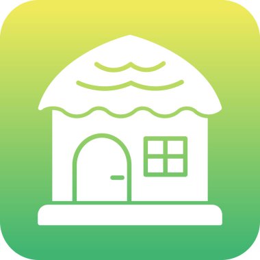 Benzersiz ev vektör simgesi