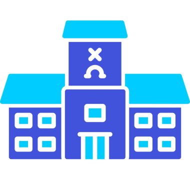 Bina simgesi. Web için ev vektör simgelerinin basit illüstrasyonu