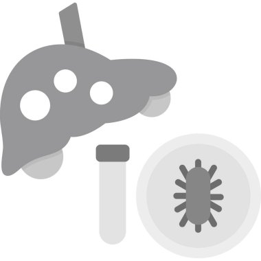 bakteri virüs simgesi, vektör illüstrasyonu