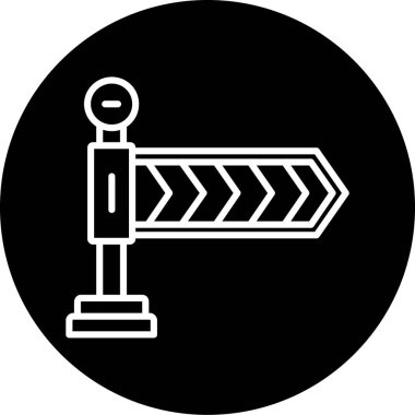 Moda tarzında izole edilmiş trafik ışığı simgesi