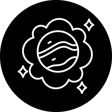 Gezegen simge vektör çizim