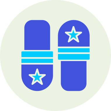 Ayakkabı simgesi. Vektör çizim