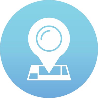 konum simgesi. Beyaz arkaplanda izole edilmiş web tasarımı için konum pin vektör simgelerinin basit çizimi